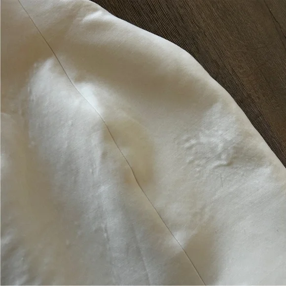 Magda Butrym Floral Appliqué Wool Bustier Bridal Mini Dress Cream - Picture 8 of 10